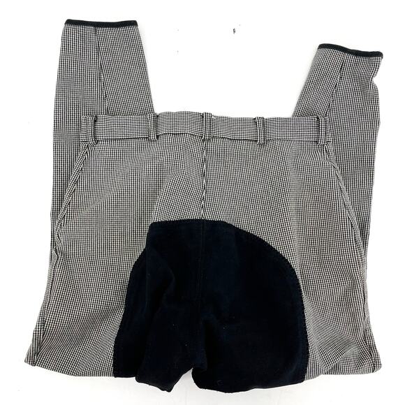 Royal Highness Women's 4-6 Check Equestrian Jodhpurs Riding Pants Suede Seat - Picture 3 of 7
